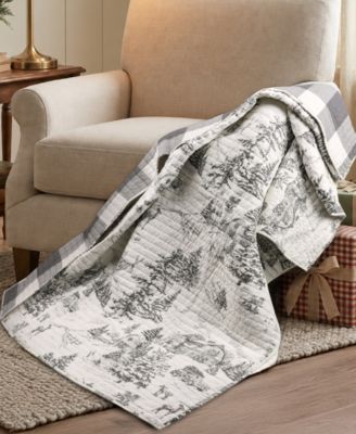 Winter Sleigh Ride Quilted Throw, 50" x 60"