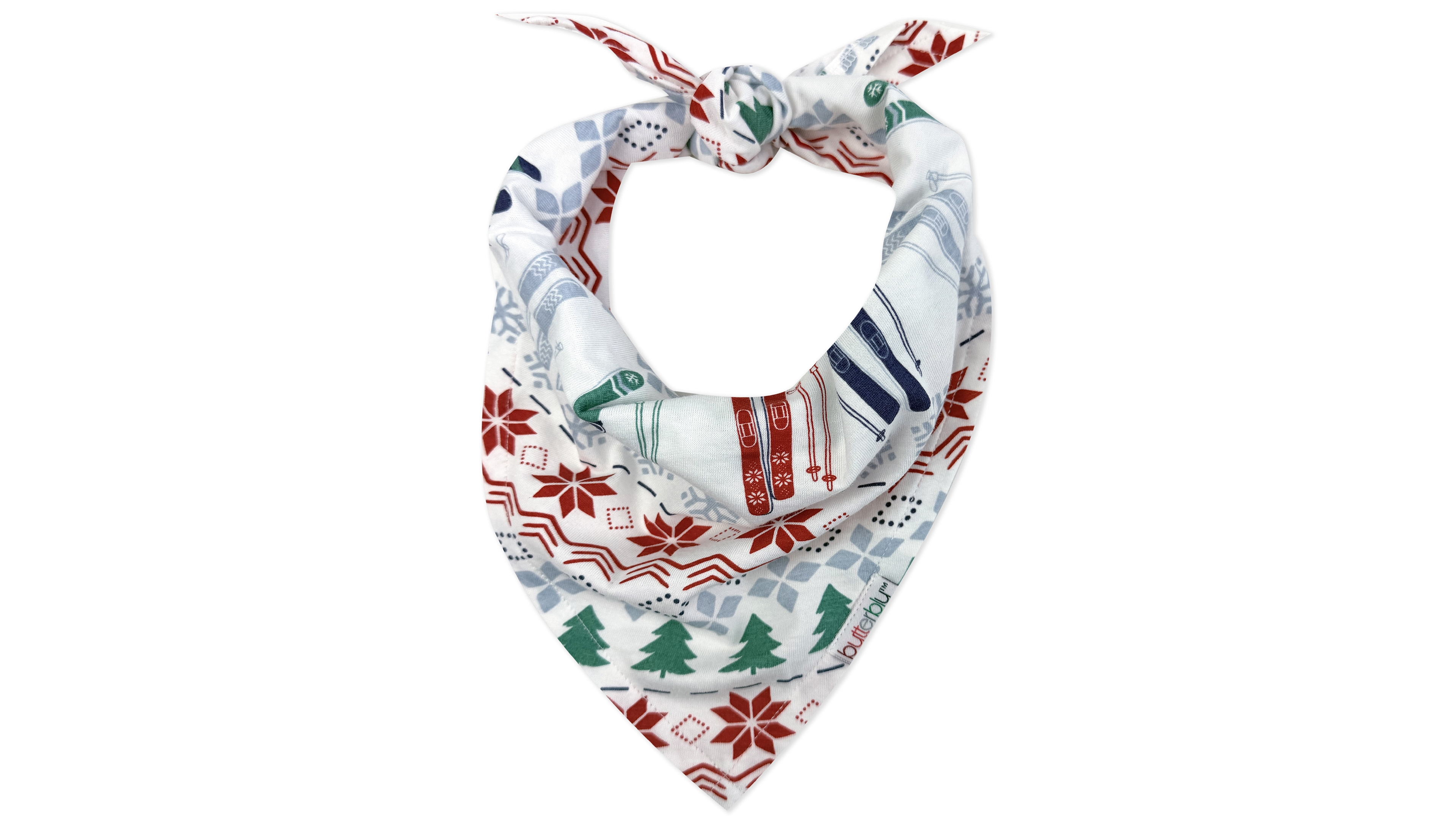 butterblu Bowie Adjustable Holiday-Print Bandana