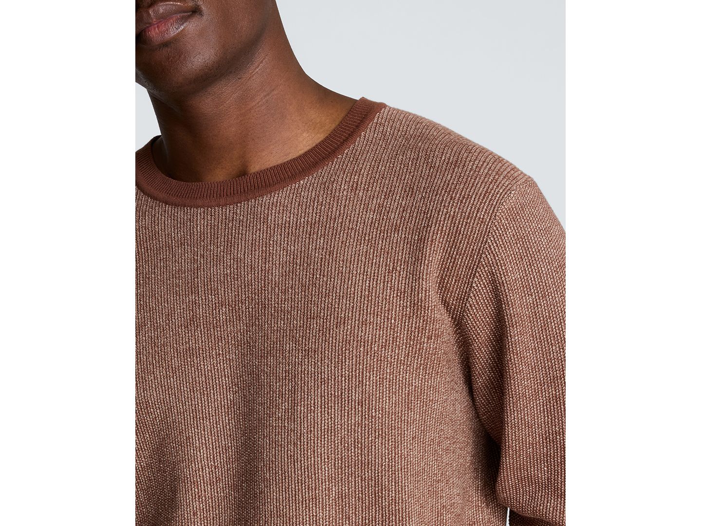 Мужской свитер Kenneth Cole Two-Tone Crew Classic-Fit Long-Sleeve Sweater, цвет: Синий / Тёмно-синий — фото 6