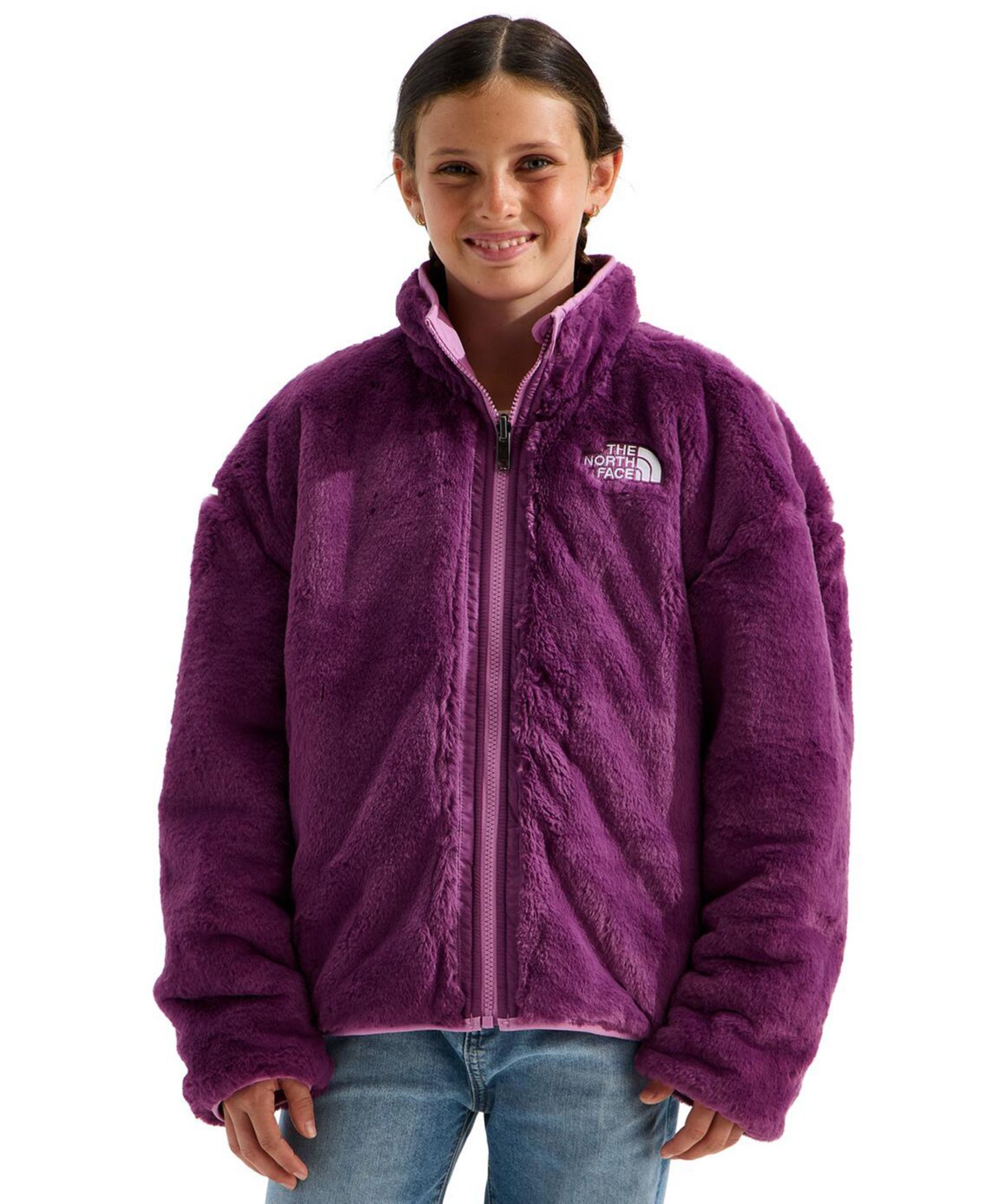 Куртка The North Face Reversible Shasta Full Zip Jacket для девочек, цвет: Лавандовый / Фиолетовый — фото 3
