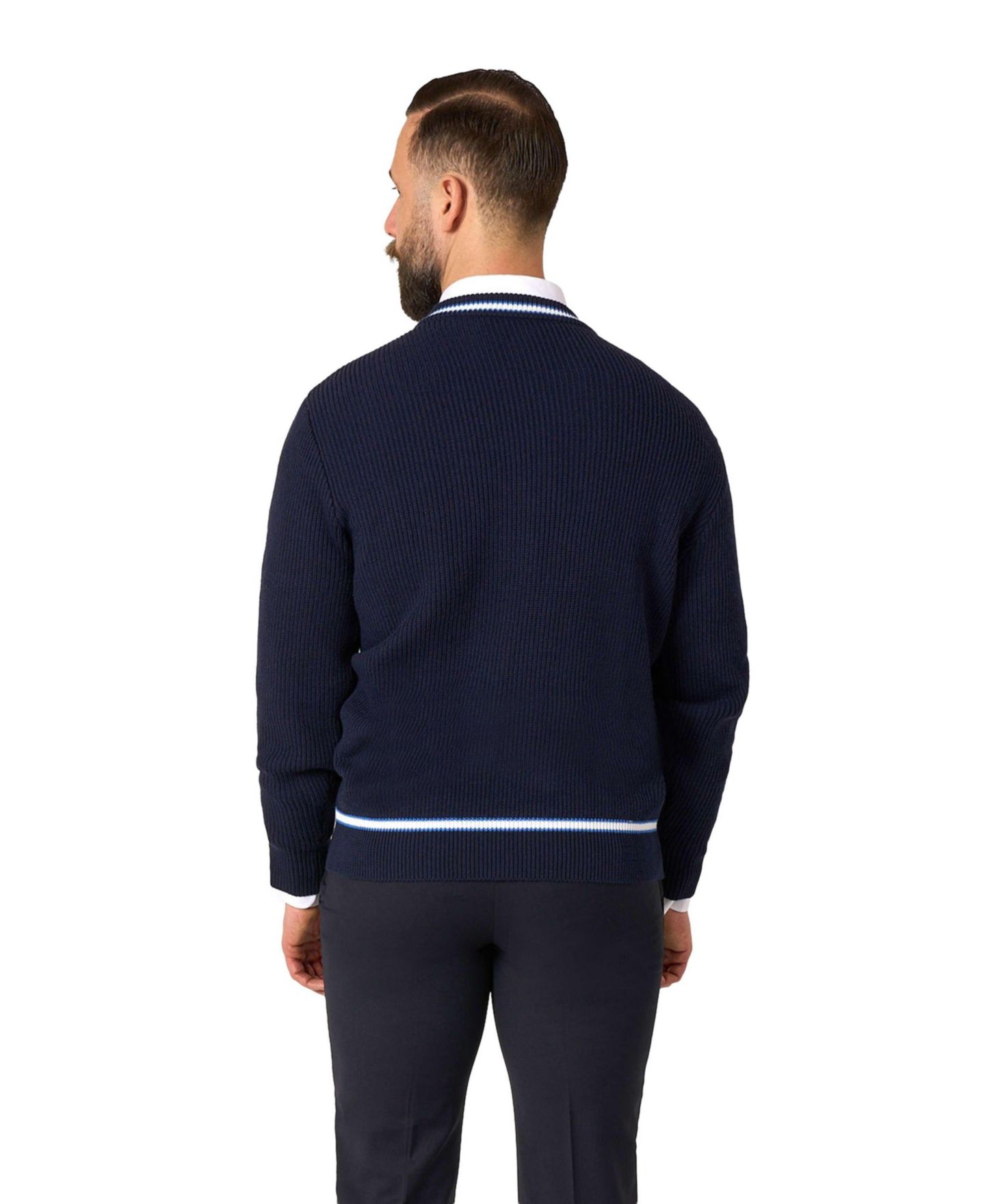 Мужской свитер OppoSuits Ravenclaw V-Neck Long-Sleeve Sweater, цвет: Синий — фото 2