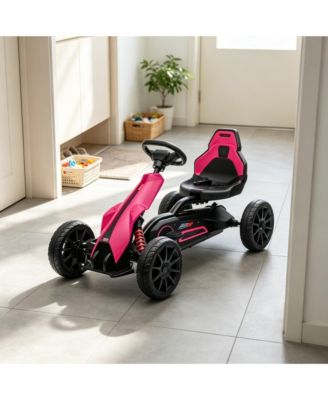 Kids Pedal Go Kart with Adjustable Seat, 66 lbs, Ages 3-8