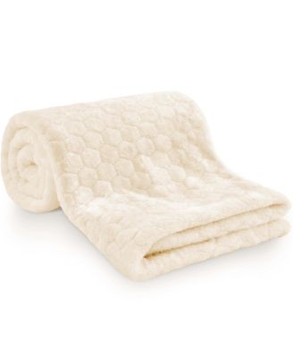 Souffle Fleece Baby Blanket for Boys, Girls, 30x40 Soft Nursery Toddler Blankets for Newborns, Stroller, Car Seat, Travel
