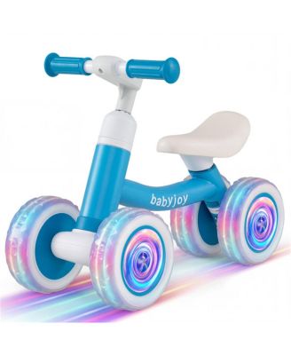 Light-Up Wheels 3-Level Adjustable Height No-Pedal Kids Balance Bike, 55 lbs Capacity, 12-36 Months