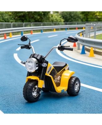 6V Electric 3-Wheel Ride-On Motorcycle with Working Headlights, 55 lbs Capacity, Ages 1+