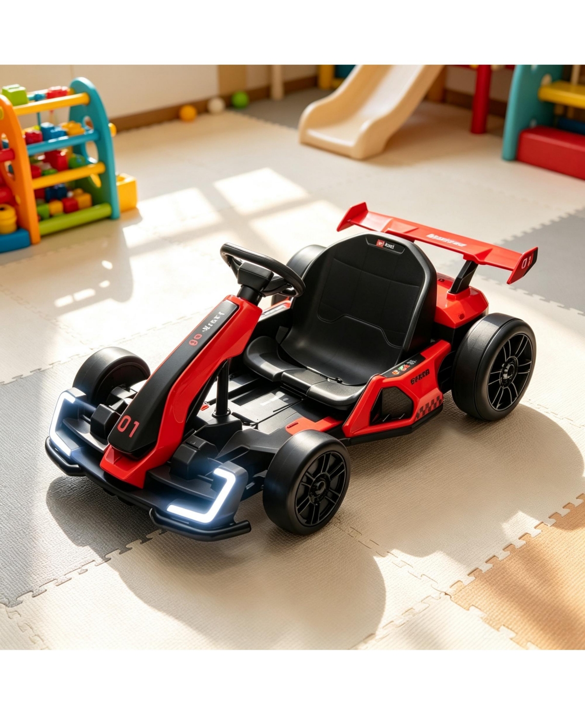 Sevorley 24V Electric Drift Go Kart, 7.5 Mph Max Speed, 110 lbs. Capacity, Ages 6+