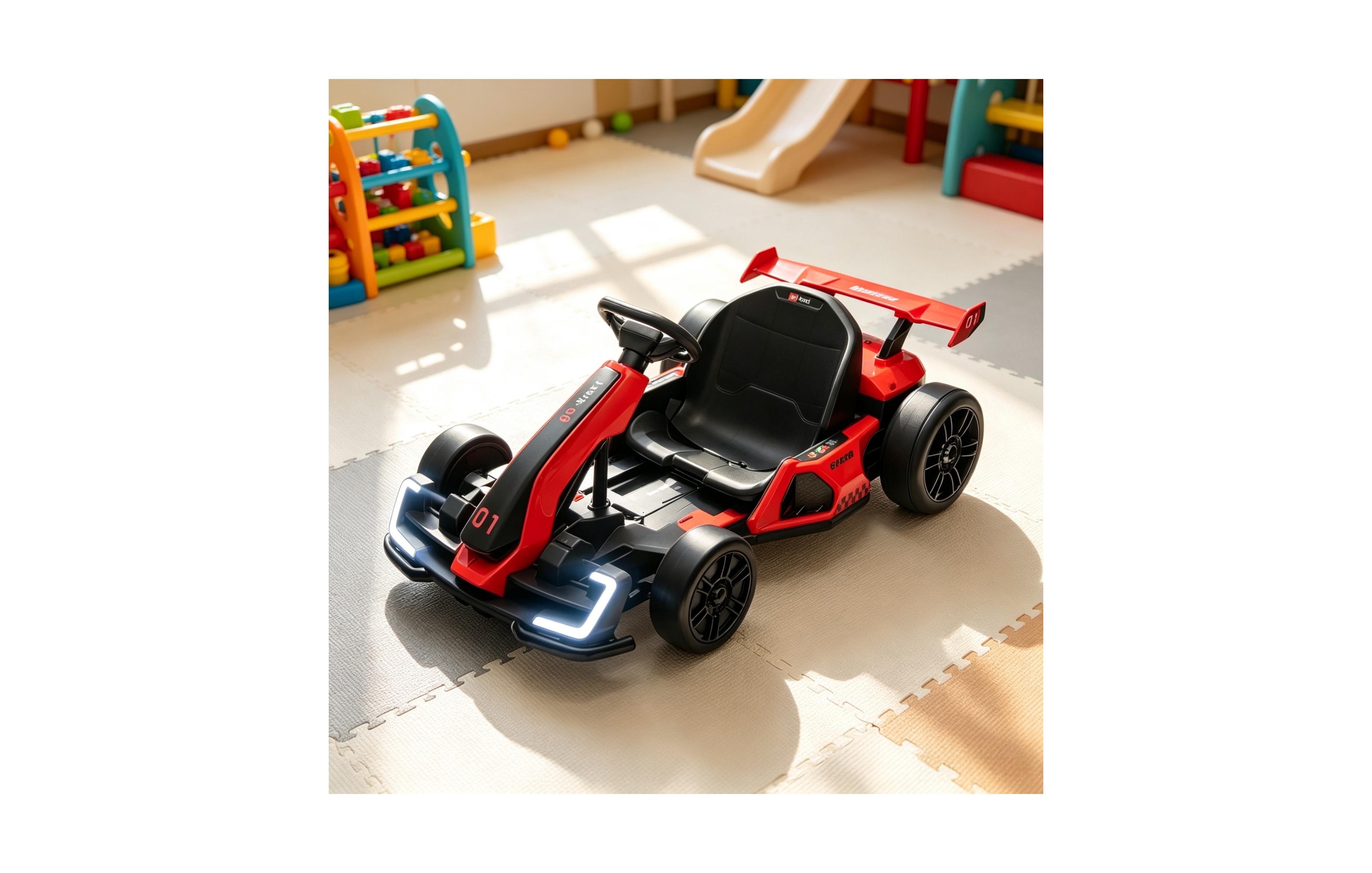 Sevorley 24V Electric Drift Go Kart, 7.5 Mph Max Speed, 110 lbs. Capacity, Ages 6+