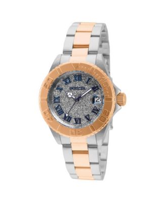 Women's Quartz Angel 3 Hand Stainless Steel Watch, 34mm