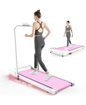 2 in 1 Under Desk Treadmill with Incline, Portable Walking Jogging Machine with LED Display and Remote Control for Home Office Workout