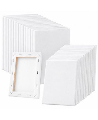 6 Pack Blank Painting Canvas Primed Acid Free Art Supplies for Oil Watercolor Acrylic