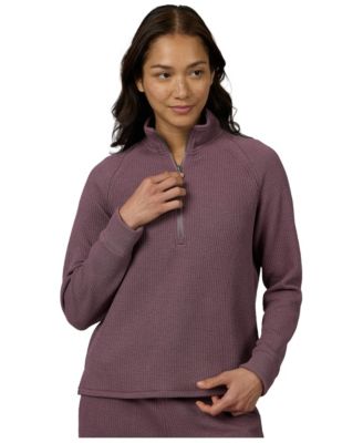 Women's Ripple Knit Half Zip Top