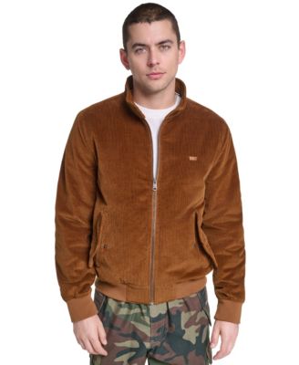 Men's Corduroy Bomber Regular-Fit Quilted-Lined Jacket