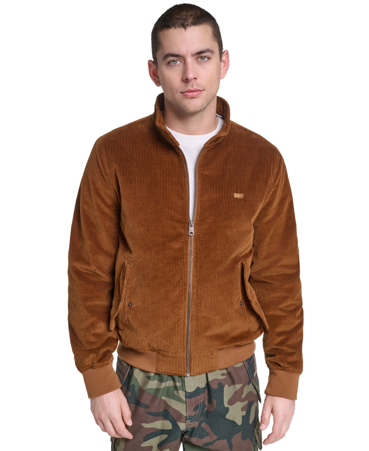 Levi's Men's Corduroy Bomber Regular-Fit Quilted-Lined Jacket