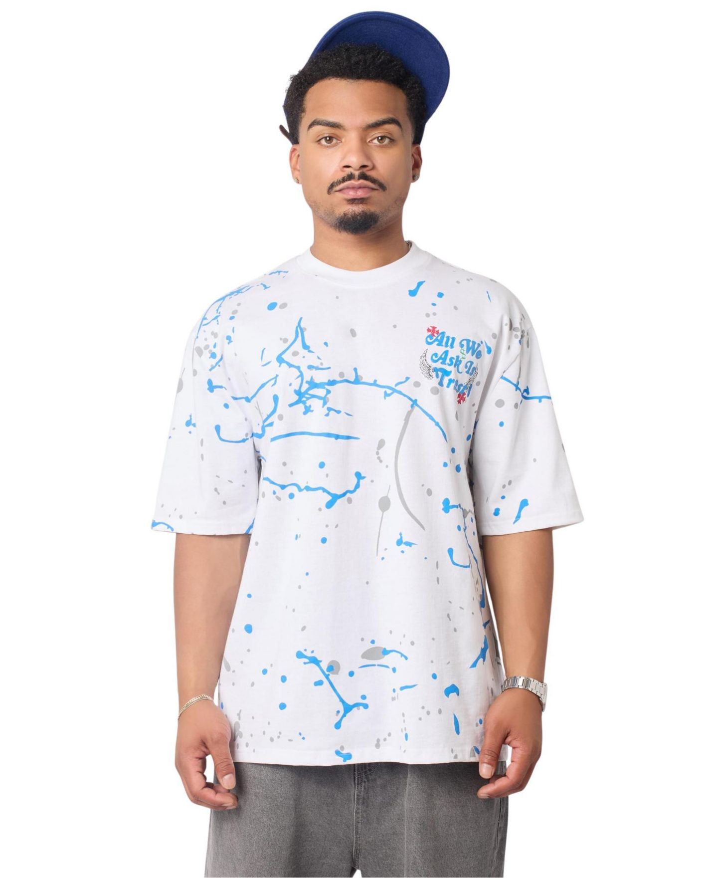 Мужская футболка Reason Painted Short Sleeve, цвет: Белый — фото 1