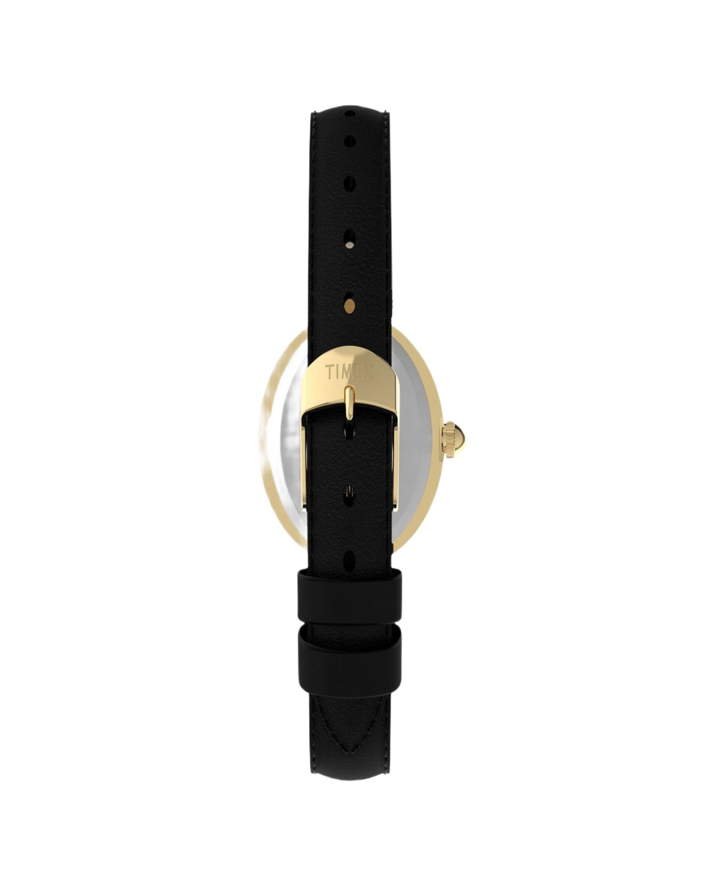 Женские часы Timex Quartz Cavatina Analog Black Leather Watch 22 mm — фото 2