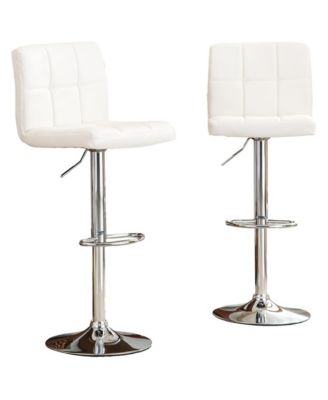 Biscc 2 Swivel Elegant PU Leather Modern Adjustable Hydraulic Bar Stools