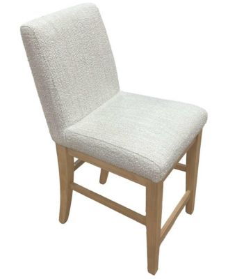 Sequoia Modern Rustic Solid Wood Upholstered Parsons Counter Stool (Set of 2)