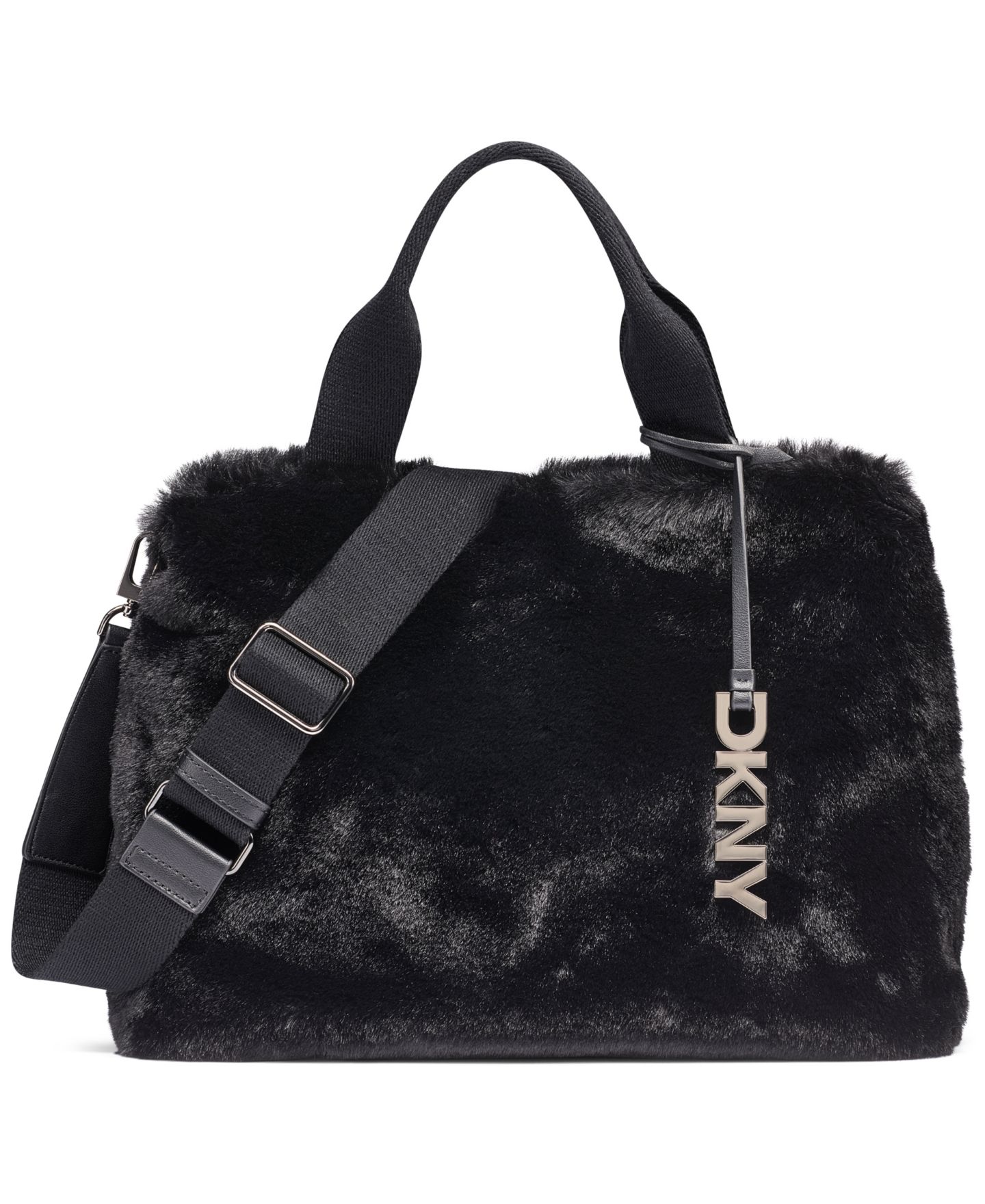 Женская сумка DKNY Roni Medium Satchel, цвет: Чёрный / Графитовый — фото 1