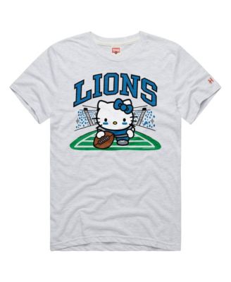Men's and Women's Ash Detroit Lions X Hello Kitty Triblend T-Shirt