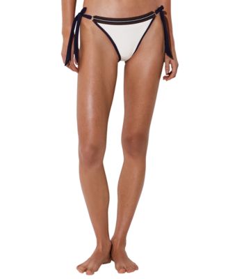 Women's Riva Colorblock Tie-Side Low-Rise Bikini Bottom