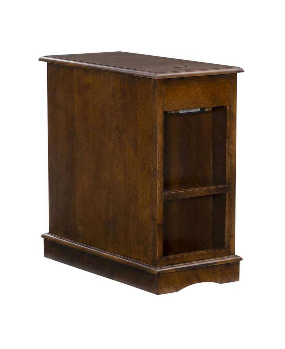 FurniFact Hazelnut Accent Table with Stylish Surface and Compact Design