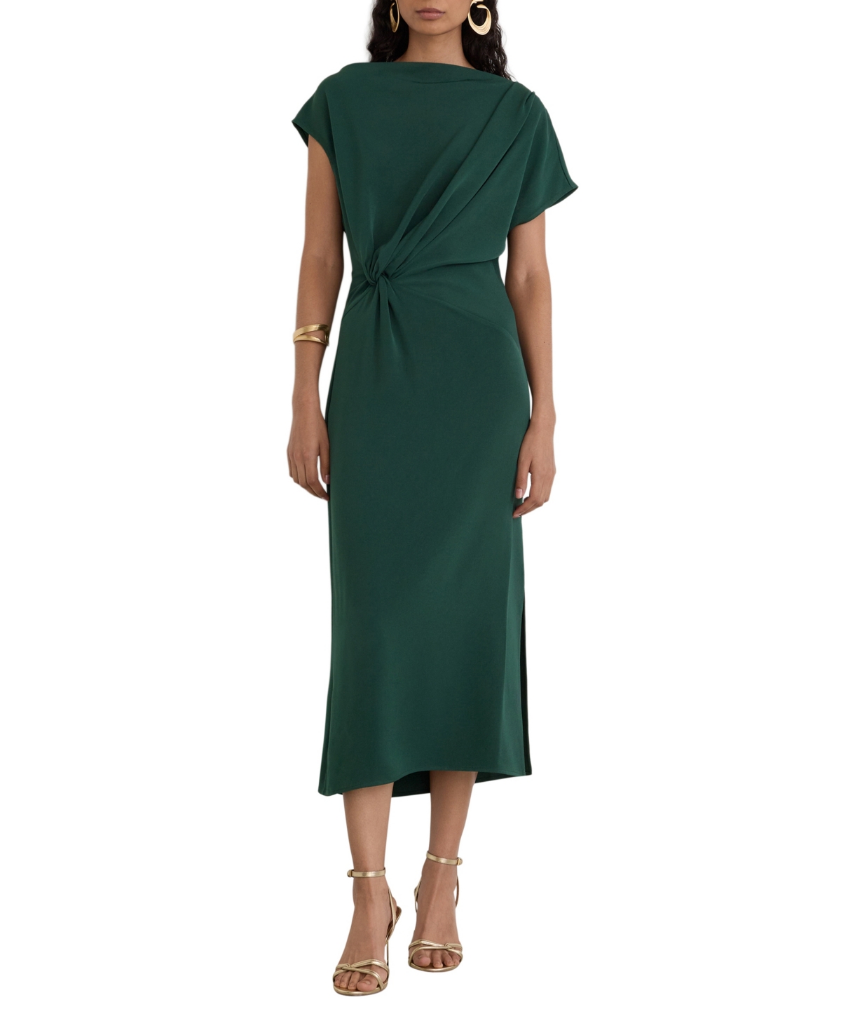 Reiss Women's Beth Off-the-Shoulder Midi Side-Slit Dress