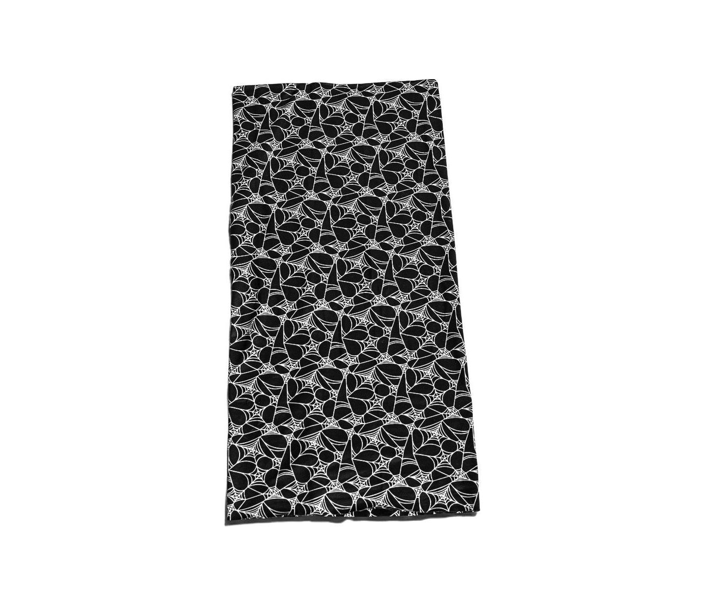 Детские аксессуары для волос Headbands of Hope Luxe Reversible Tube Turban Spider-Web Print Nine-Way Wear Headband, цвет: Чёрный / Белый — фото 9