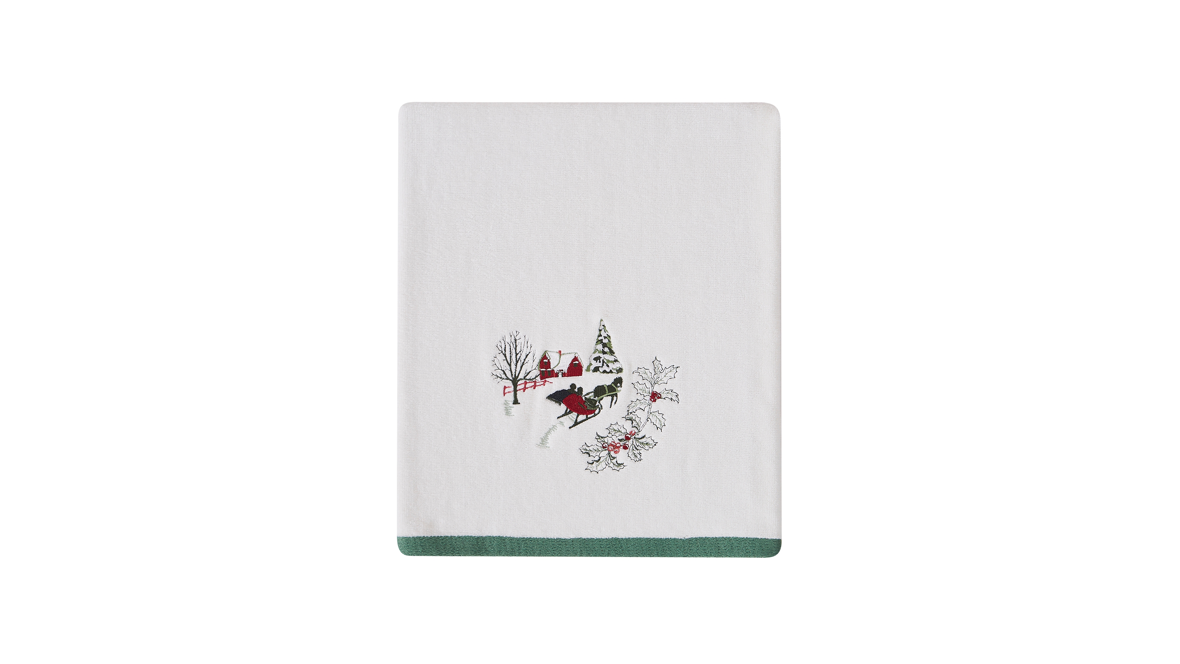 Avanti Yuletide Cotton Bath Towel, 50" x 27"