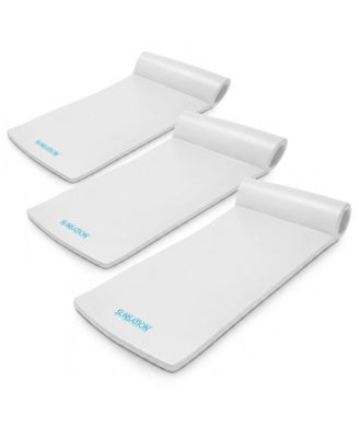 Sunsation 70 Inch Thick Foam Raft Lounger Mat Pool Float (3 Pack)