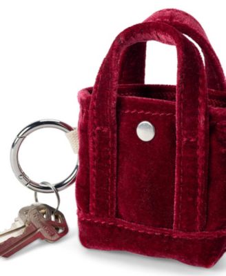 Micro Velvet Canvas Tote Charm