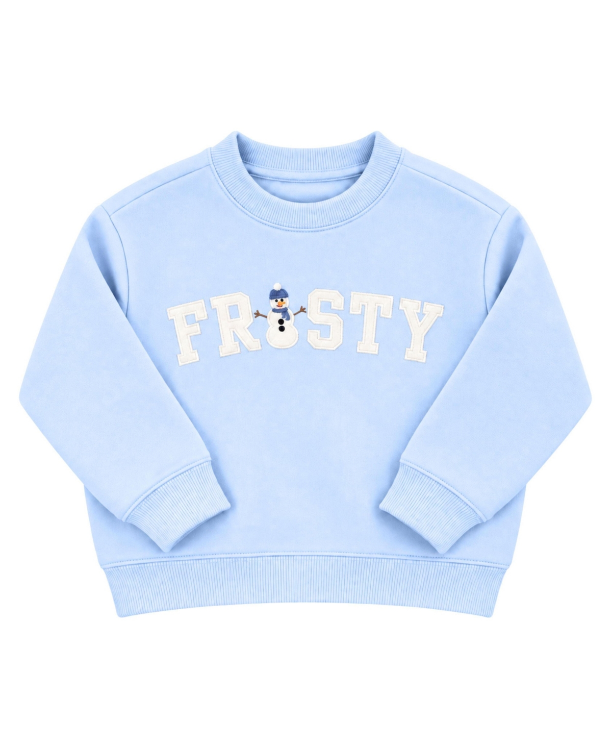 Bits & Bows Toddler 2T , 4T Unisex Frosty Crewneck Sweatshirt