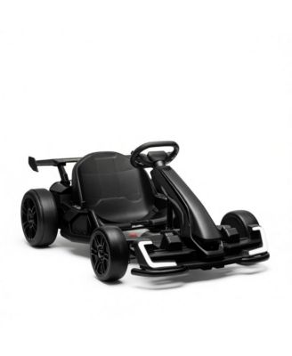 24V Electric Go Kart with 7.5 MPH Speed and Slow Start, 110 lbs Capacity, Ages 6-12
