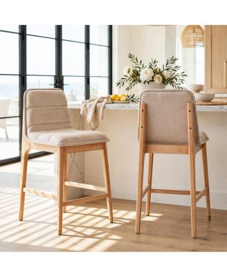 Clyde Mid-Century Counter Chair, Set of 2