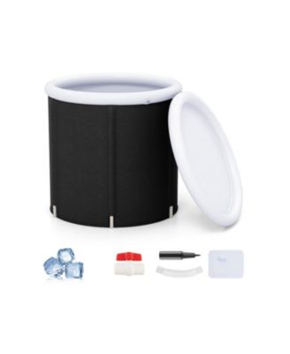 66 Gal Outdoor Ice Plunge Tub with Lid at Home