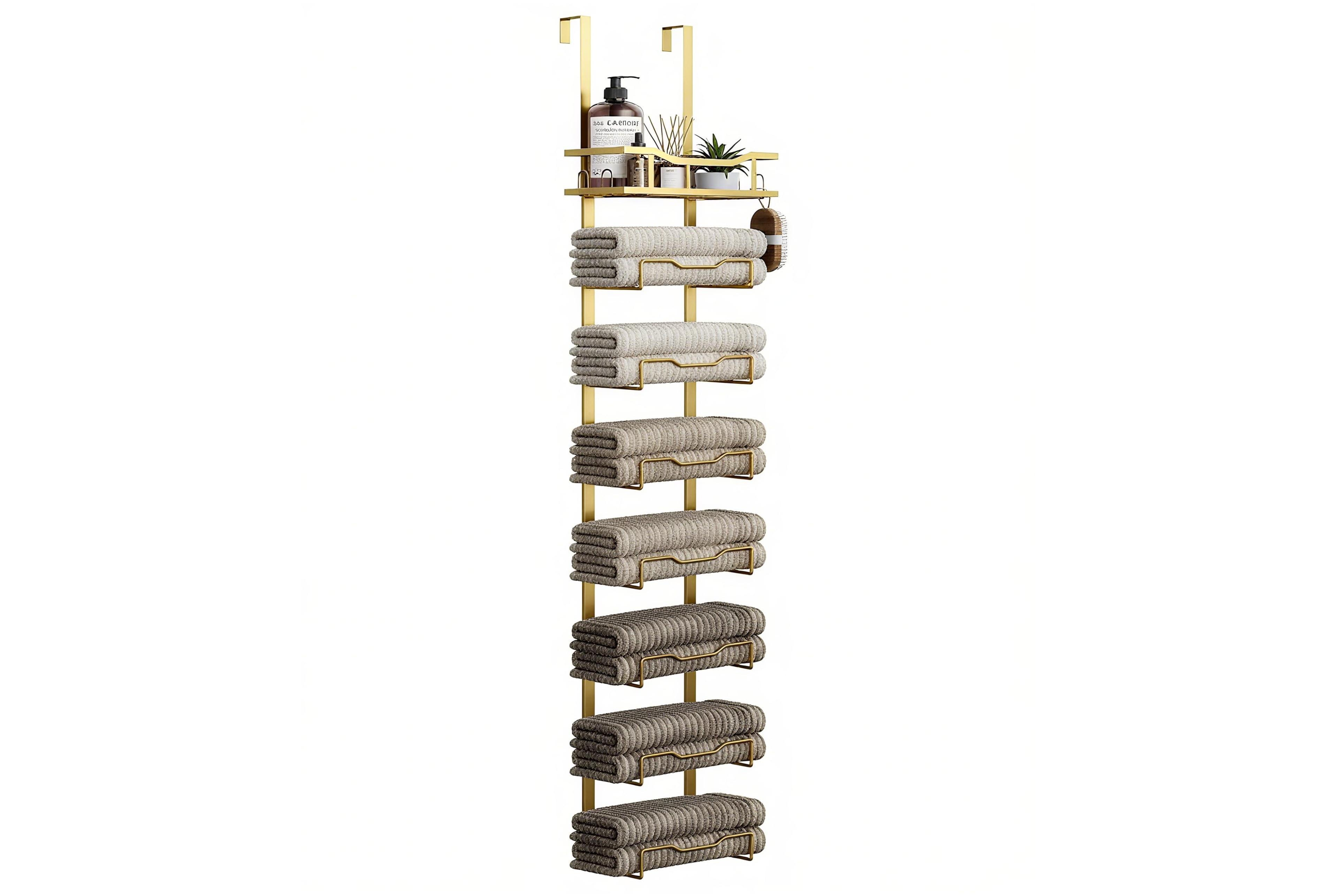 Cyqbd Towel Racks Bathroom Hardware Storage 8 Tier