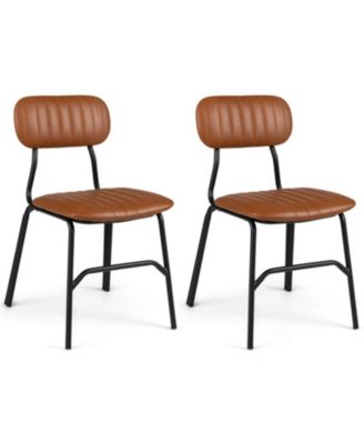 GOUNN Set of 2 Metal Legs Rivet Detailing Modern Dining Chairs