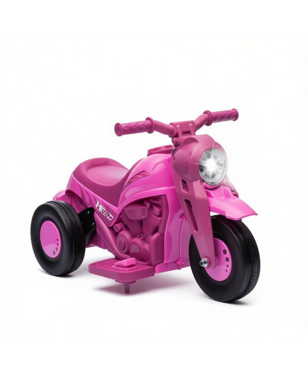 Sevorley 6V 3-Wheel Electric Ride-On Motorcycle with Led Headlight, 66 lb Capacity, Ages 2-5