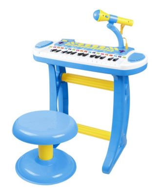 31-Key Electronic Keyboard Piano with Flashing Lights, 4-Piece Musical Toy, Ages 3+