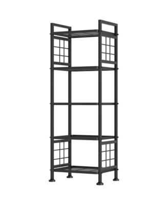 Bathroom Hardware 5-Tier Metal Wire Shelving Unit Storage Rack