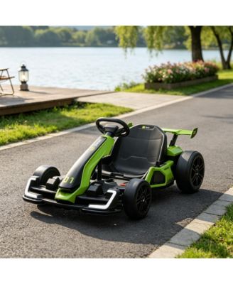 24V Kids Go Kart with 7.5 MPH Top Speed and Adjustable Seat, 110 lbs Capacity, Ages 6-12