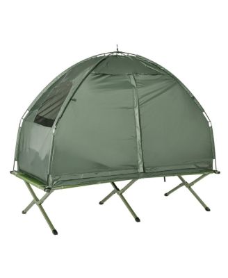 Foldable Camping tent, Canvas, Polyester, Mesh Construction, Easy to set up and take down