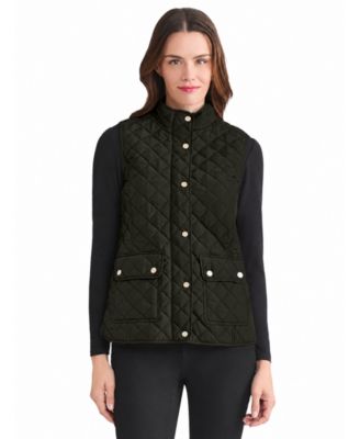 Petite Quilted Lined Vest