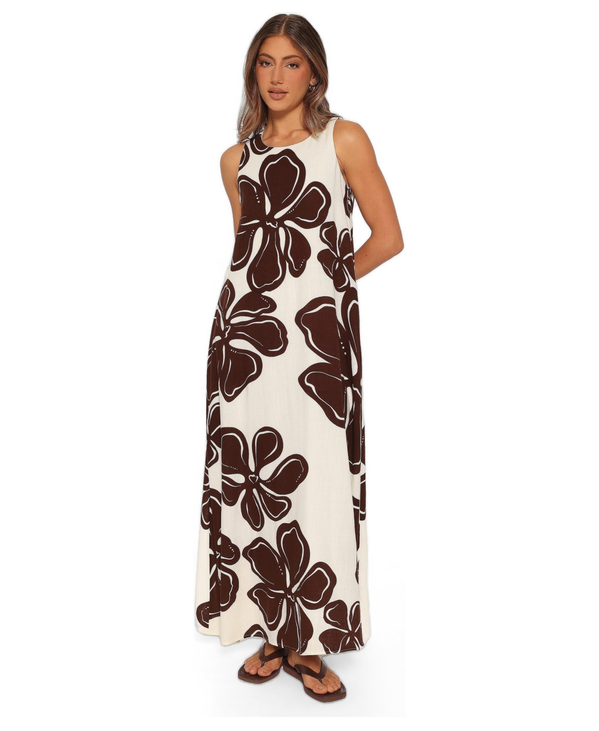 Petal and Pup Women's Navina Floral Sleeveless Maxi Dress