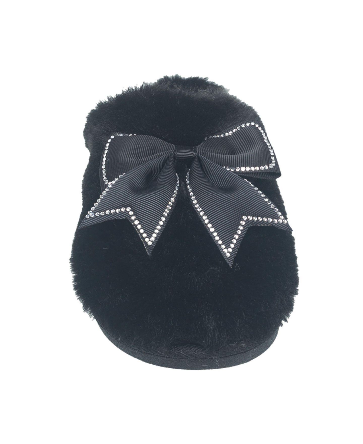 Женские тапочки Thalia Sodi Glitzy Bow Slipper, цвет: Чёрный — фото 4