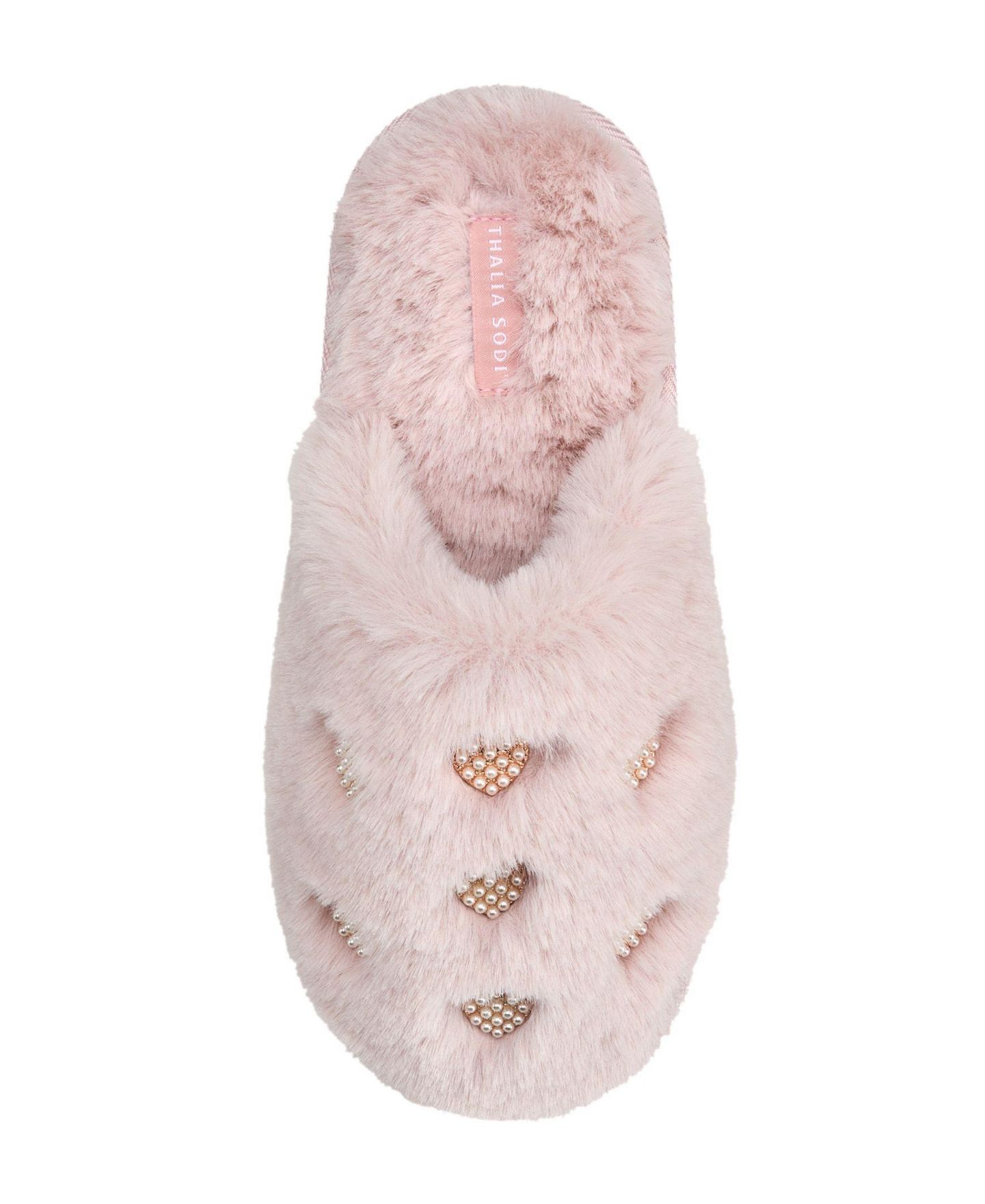 Женские тапочки Thalia Sodi Poet Heart Gem Slipper, цвет: Розовый — фото 5