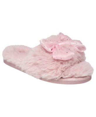 Women's Blingbo Faux Fur Bling Bow Slipper