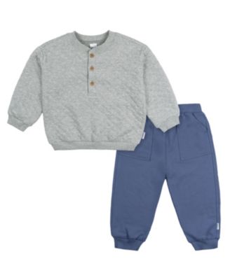 Toddler Boys 2T - 5T 2-Piece Quilted Top and Jogger Set