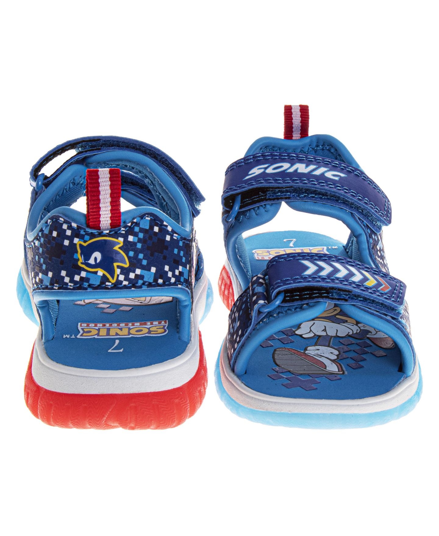 Сандалии Sonic The Hedgehog Hook and Loop Sport Sandals with Tails для мальчиков — фото 2