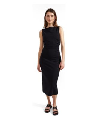 Women's Anna Printed Ruched Jersey Dress