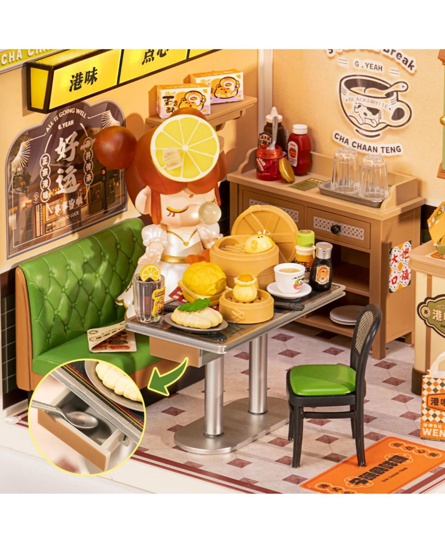 Детский конструктор Robotime Hong Kong Bites Cafe Super Creator Wooden Model Building Set, Ages 14+ — фото 6